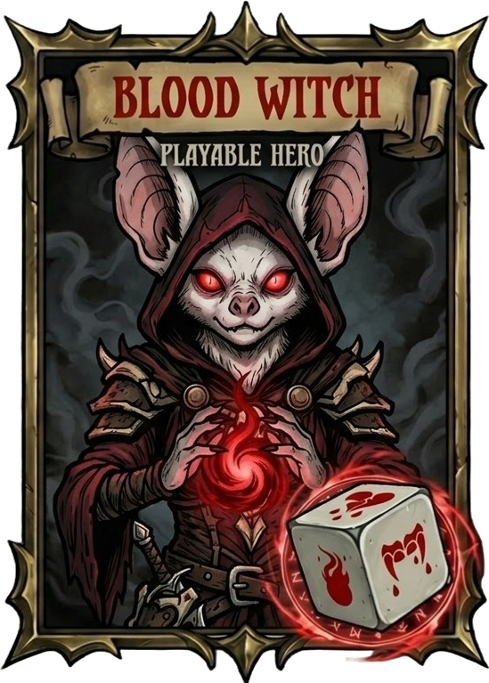 Blood Witch playable hero card