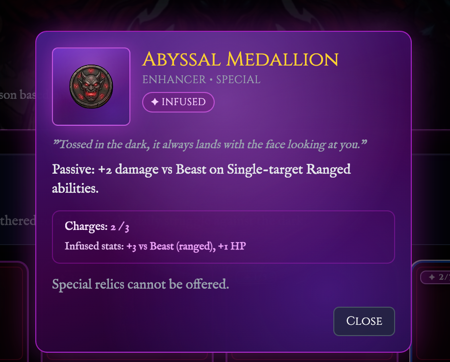 Infunded Relic